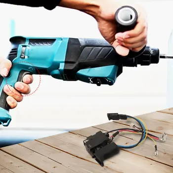 Drill Trigger Switch Key Replace HR202D 16A 6506549 BHR202RFE Black For Electric Hand Drill Power Tools