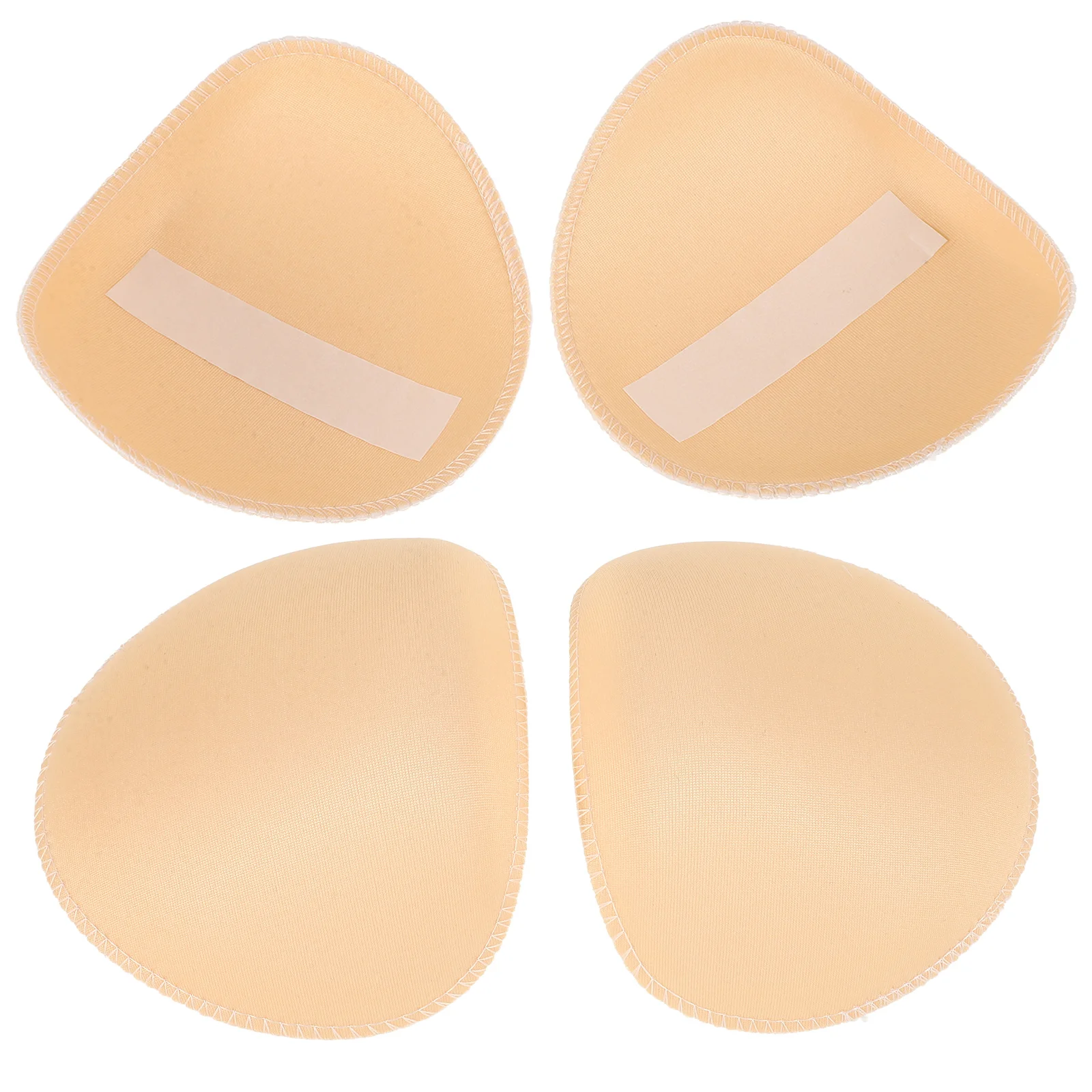 2 Pairs Self-adhesive Seam-free Shoulder Pad Men Vest Jacket Elderly Pads Sew in Mens Sponge Small Foam for Women and Removable