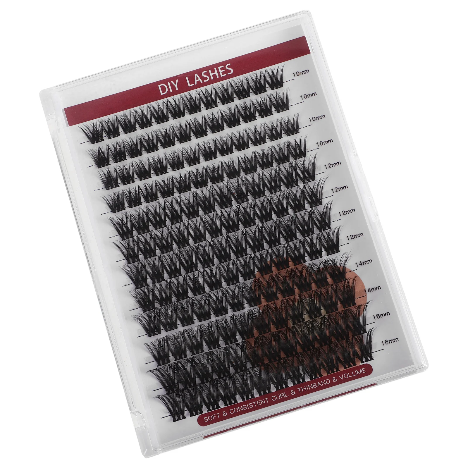 인조 속눈썹 클러스터 래쉬 키트 섬유 DIY 연장 세그먼트 디자인 쉬운 적용 자연스러운 룩 컴팩트 래쉬 액세서리