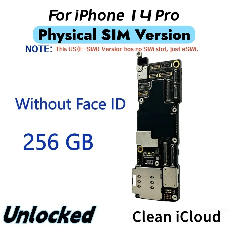 IPhone 14 Pro Max用のロック解除されたマザーボード,ロジックボードの