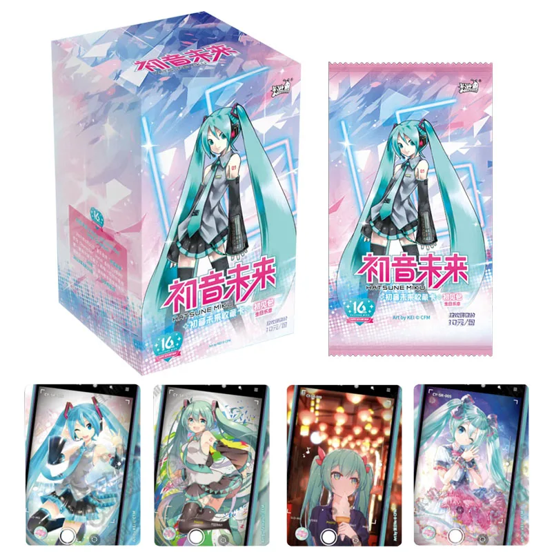 

Anime Hatsune Miku Series Collection Cards Megurine Luka Kagamine Rin Character Exquisite Peripheral Family Kids Birthday Gifts