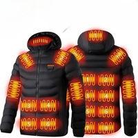 Electric Heated Jacket with Intelligent USB Charging, Lightweight Cotton Coat, Cold-Resistant Winter Jacket, 19-Zone