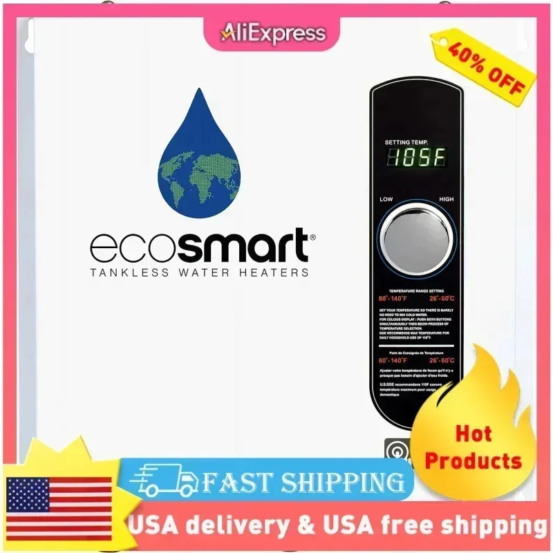 เครื่องทำน้ำอุ่นแบบไม่ใช้ถัง PMD4-Eco 27, ใช้ไฟฟ้า, 27 กิโลวัตต์-จำนวน 1, ขนาด 17x17x3.5