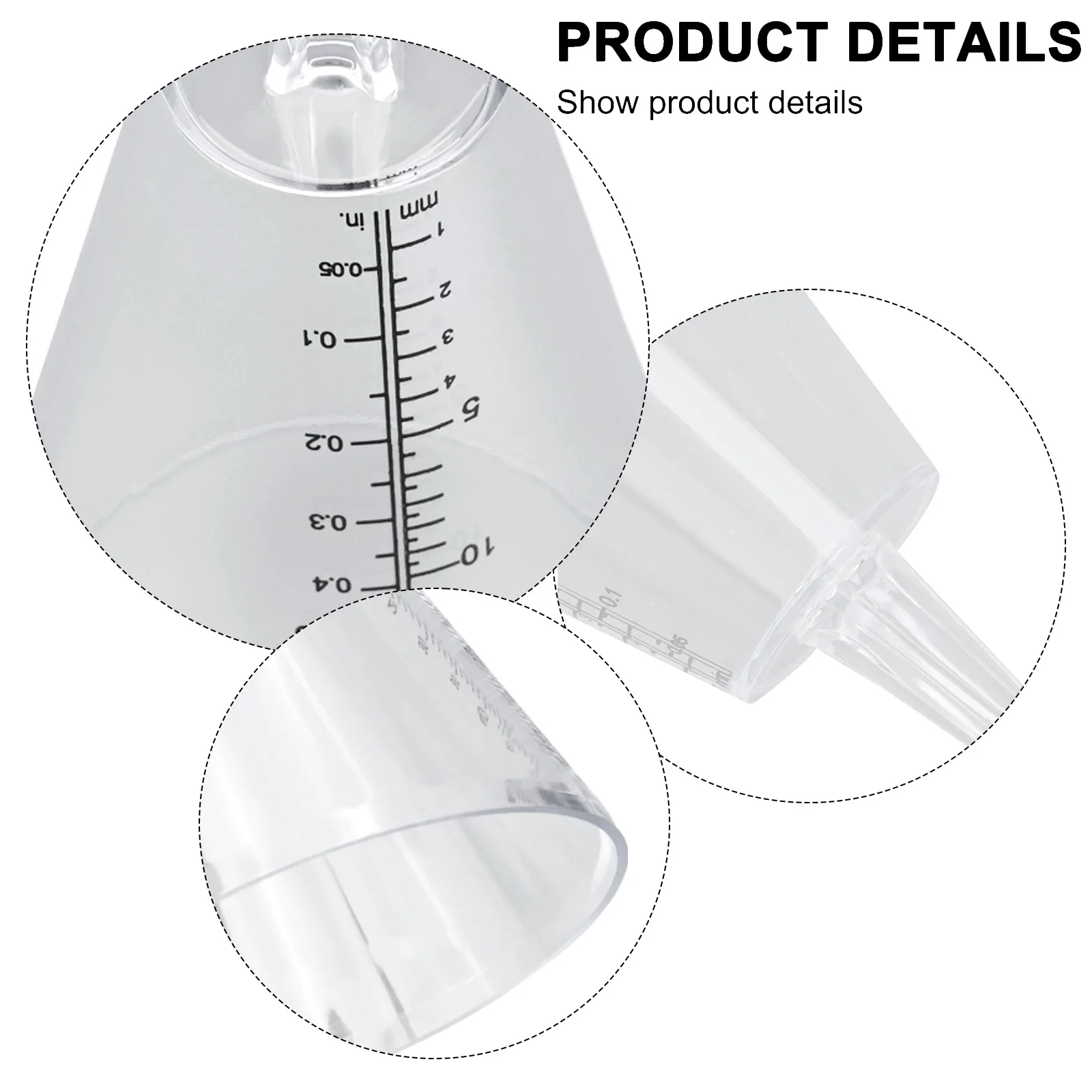 Pluviomètre de jardin de haute qualité, décoration de jardin, cône transparent en plastique, mesure des précipitations au sol