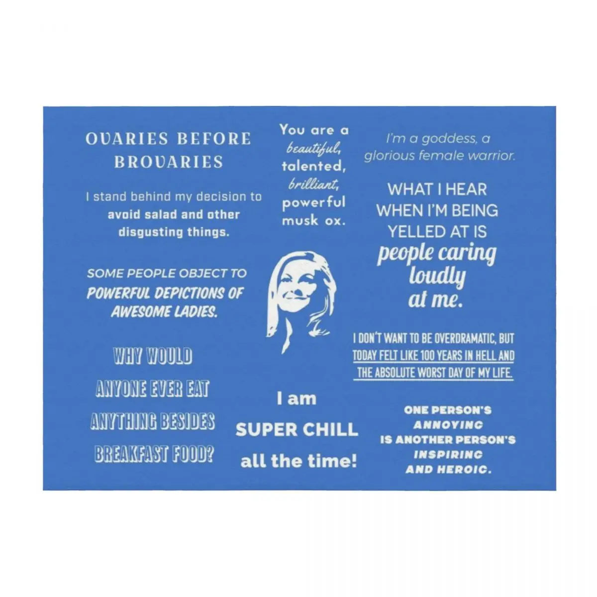 

Leslie Knope - Quotes Throw Blanket Tourist Softest for winter Blankets