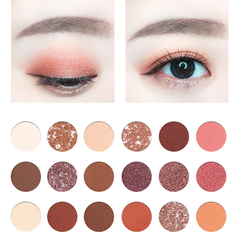 18 Colors Desert Rose Eyeshadow Palette 18 Colour Eyeshadow Palette Smoky Rose Makeup Palette