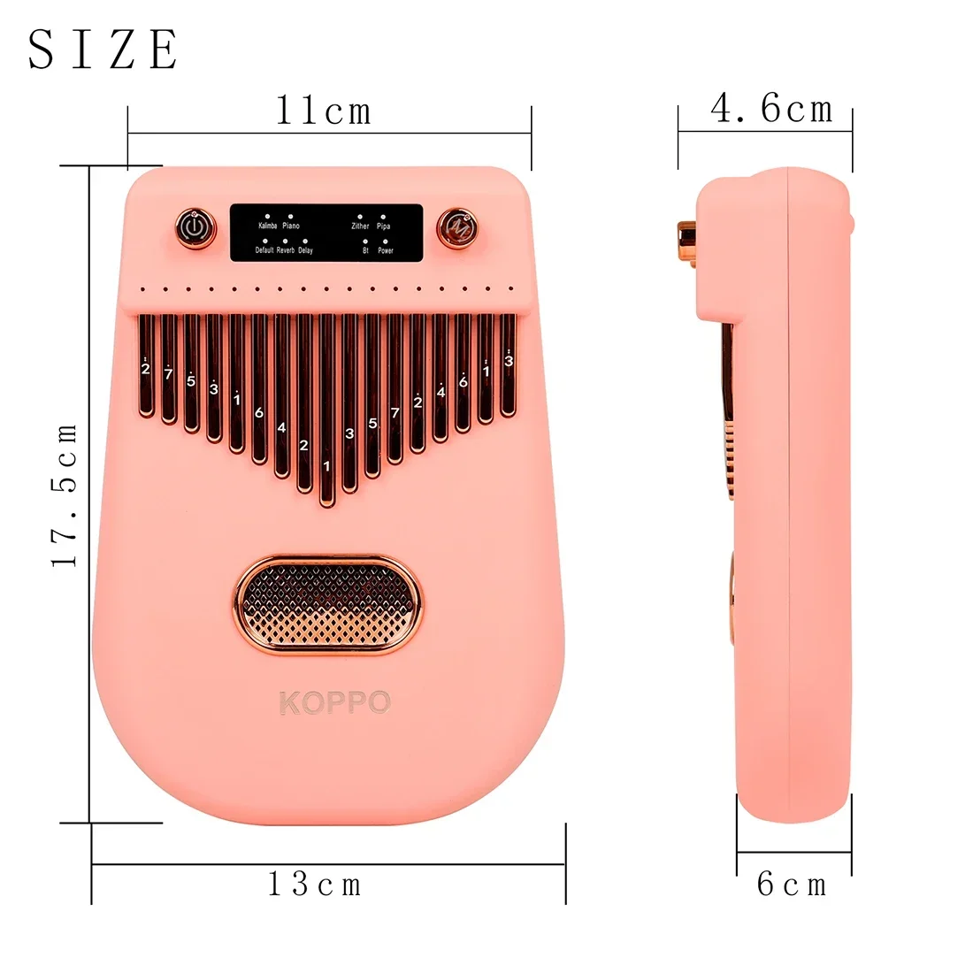 M MBAT Kalimba 17 Keys Electronic Thumb Piano Children's Music Toys 4 Tones Kalimba Finger Piano For Beginners Music Lovers