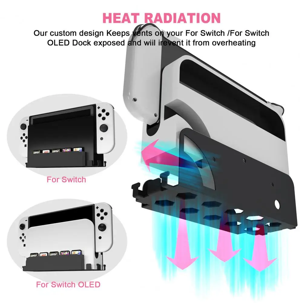 Console Headphone Organizador para Switch, Sturdy Metal Wall Mount, Jogo para Switch, Oled Wall Mount