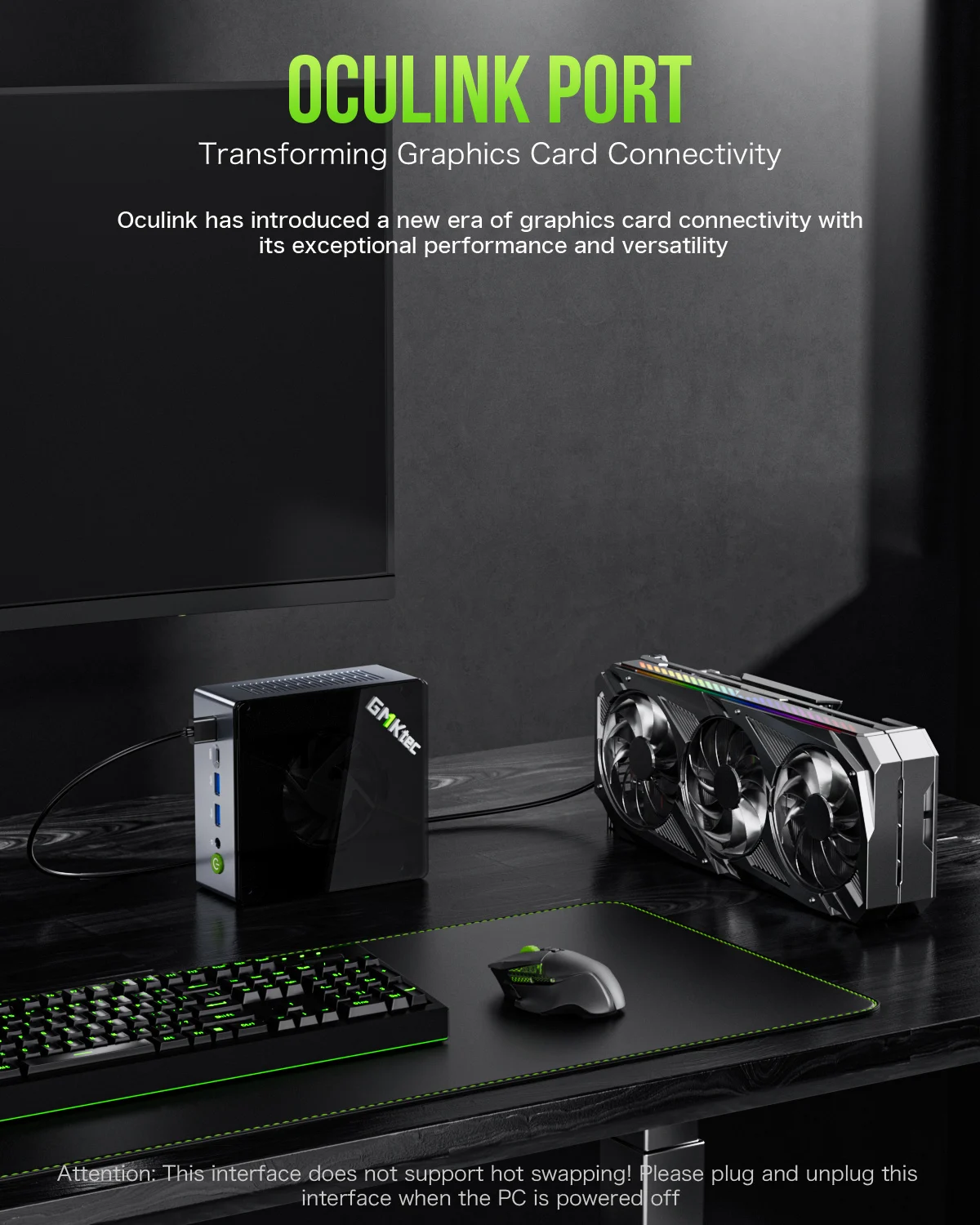 GMKtec Mini PC Gaming K11 K8 Plus M7 AMD Ryzen R7 8845HS 6850H R9 8945HS Dual NIC LAN 2.5G Desktop Computer 2 * USB4 HDMI2.1 USB-C