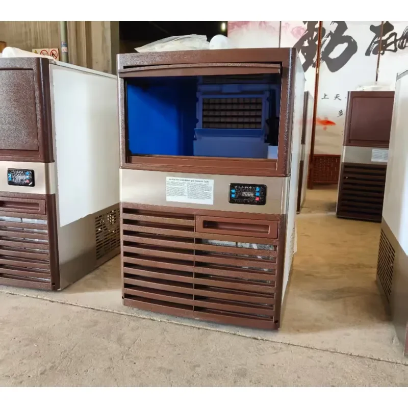 for Block Commercial Maker Machine Portable Countertop Stainless Steel Glass Electric Cube Maker for Cafes for Rest