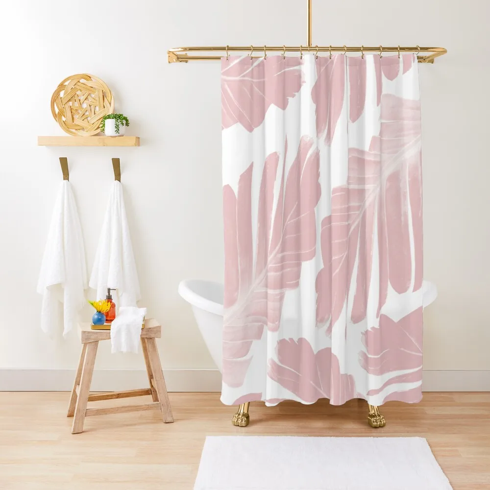 

Blush Banana Leaves Dream #11 #tropical #decor #art Shower Curtain Bathroom Shower Set Shower Set For Bathroom Curtain