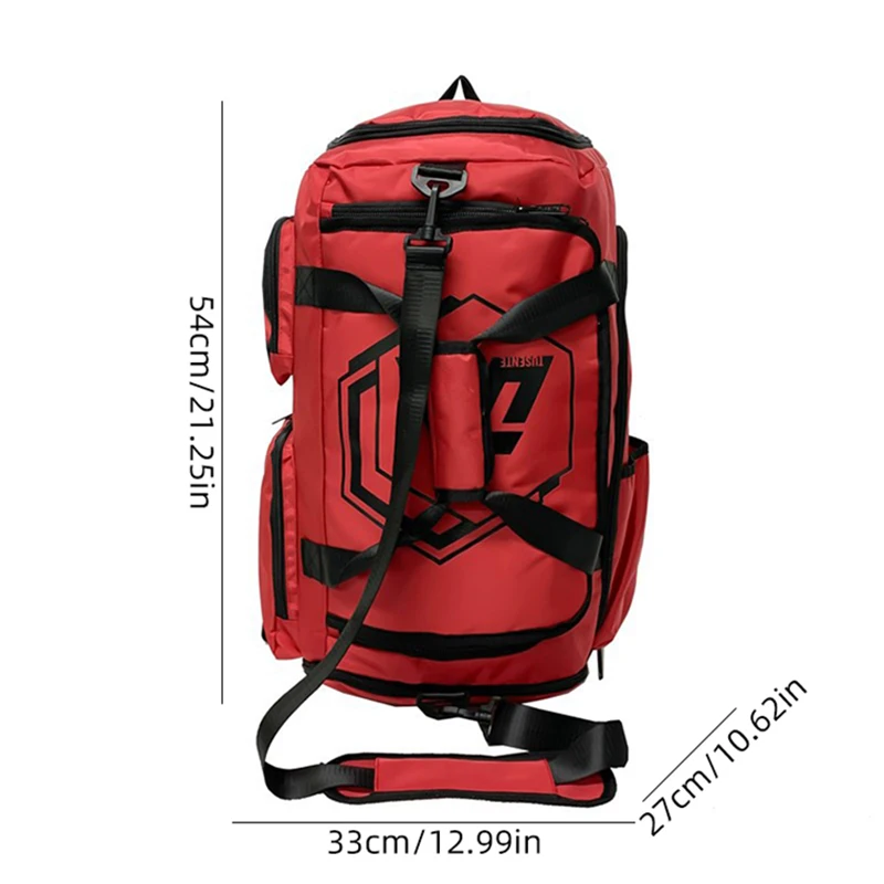 Fitness Gym Backpack Shoes Cpmpartment Large Storage Travel Weekend Trip Shoulder Crpssbody Bag Dry Wet Separation Portable Tote