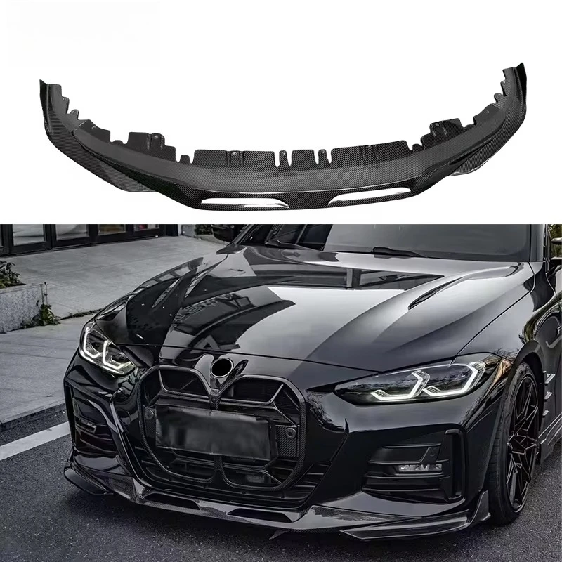 

4 Series G26 G26 SQ Style Dry Carbon Fiber Front Lip Front Bumper Lip Separator
