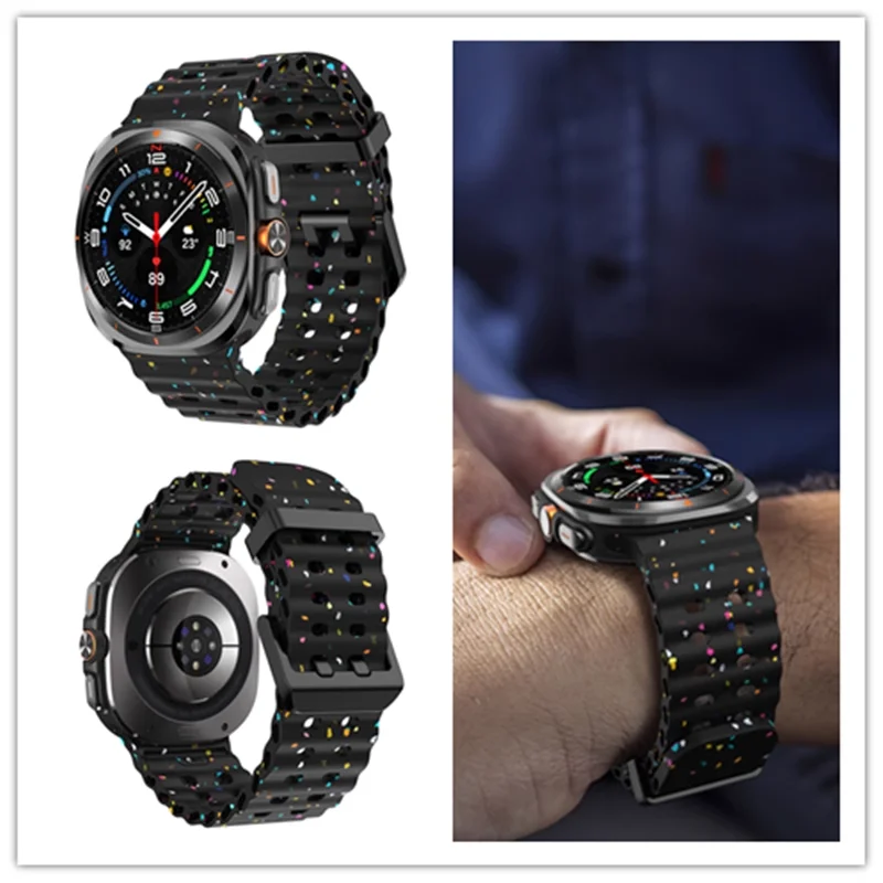 Original Straps for Samsung Galaxy watch Ultra 47mm accessories Marine Sport Wristband Bracelet Correa Galaxy watch 8 Ultra Band