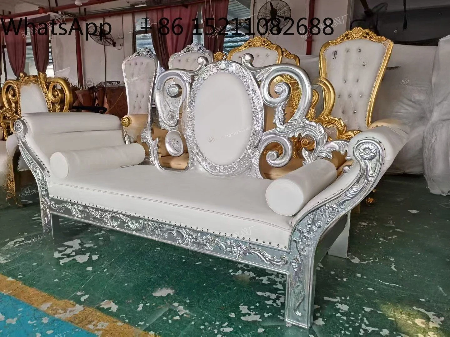 LLY sun sofa luxury high-end villa chaise longue beauty couch single bedroom end sofa