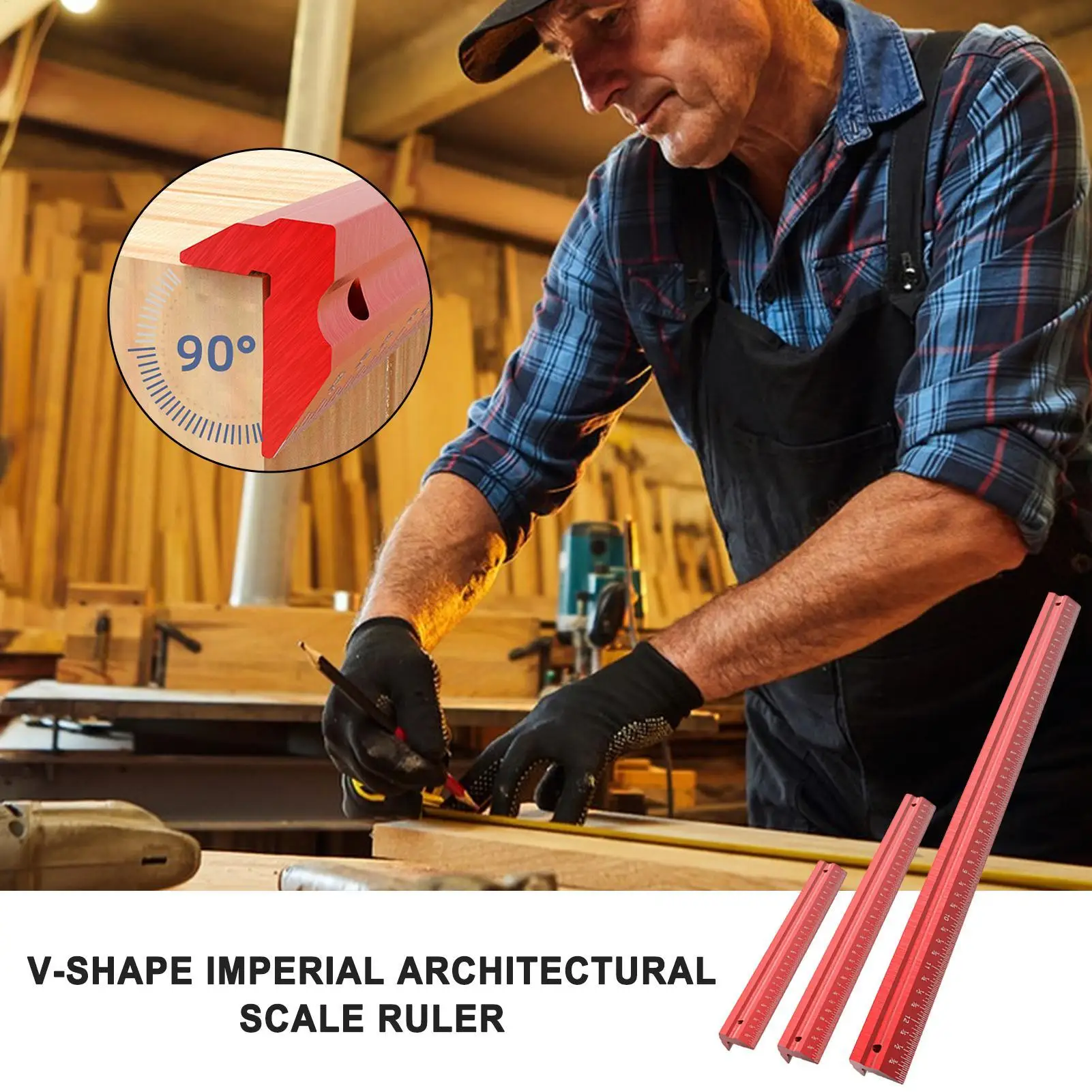 

Инженерная масштабная линейка, 3 предмета, сверхмощные инструменты для рисования архитектур, алюминиевая линейка для архитектора, измерительные инструменты для рисования