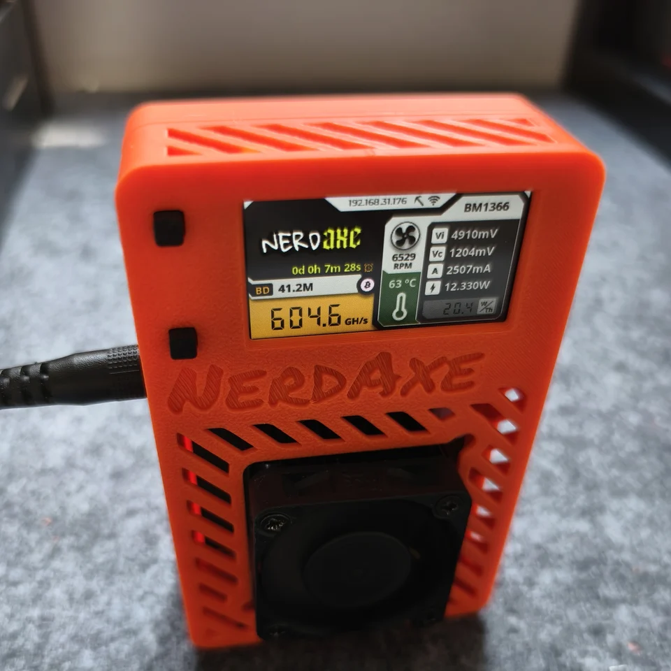 2024 Latest NerdAxe Ultra 500gh/s 12W –BM1366 Bitaxe Bitcoin ASIC