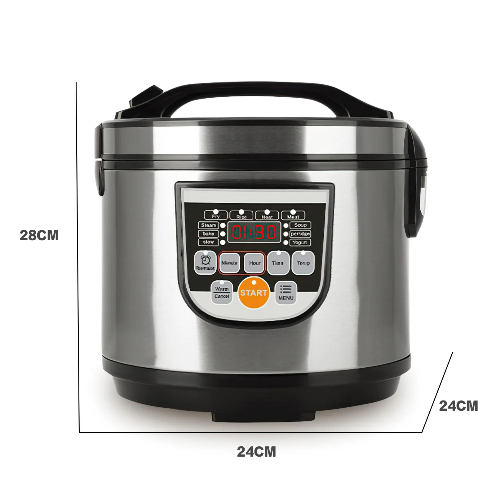 5L Elektrischer Schnellkochtopf Edelstahl Smart Multicooker für die Küche Slow Cooker Reiskocher Dampftopf Speisenwärmer 220V – Detail 1