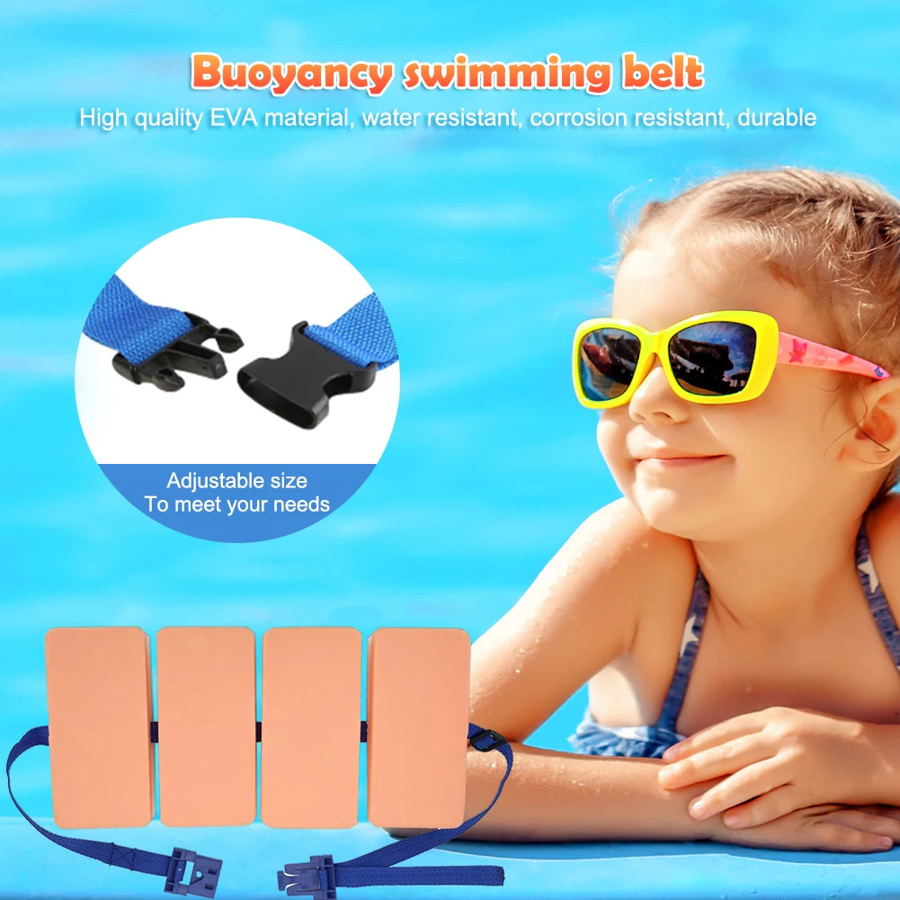 Swimming Aids Air Mattress Adjustable Swim Training Buoyancy Belts Back Float Board Waistband Children Water Sports Assist Tool