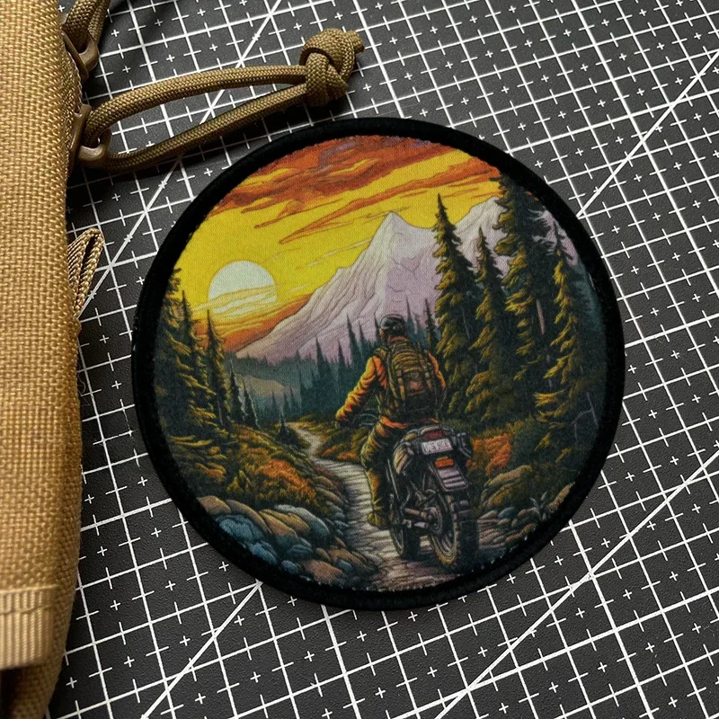 "الغنيمة" المعنويات التكتيكية التصحيح المطبوعة هوك وحلقة شعار شارة عسكرية القتالية شارة الظهر ملصقات #2