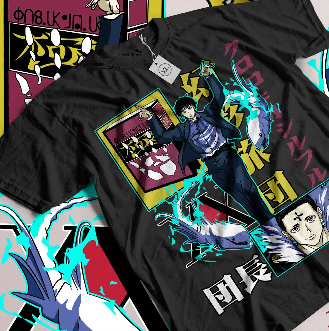 Chrollo Book T-Shirt Hunter X Hunter shirt Manga HXH Anime Graphic Tee All Size