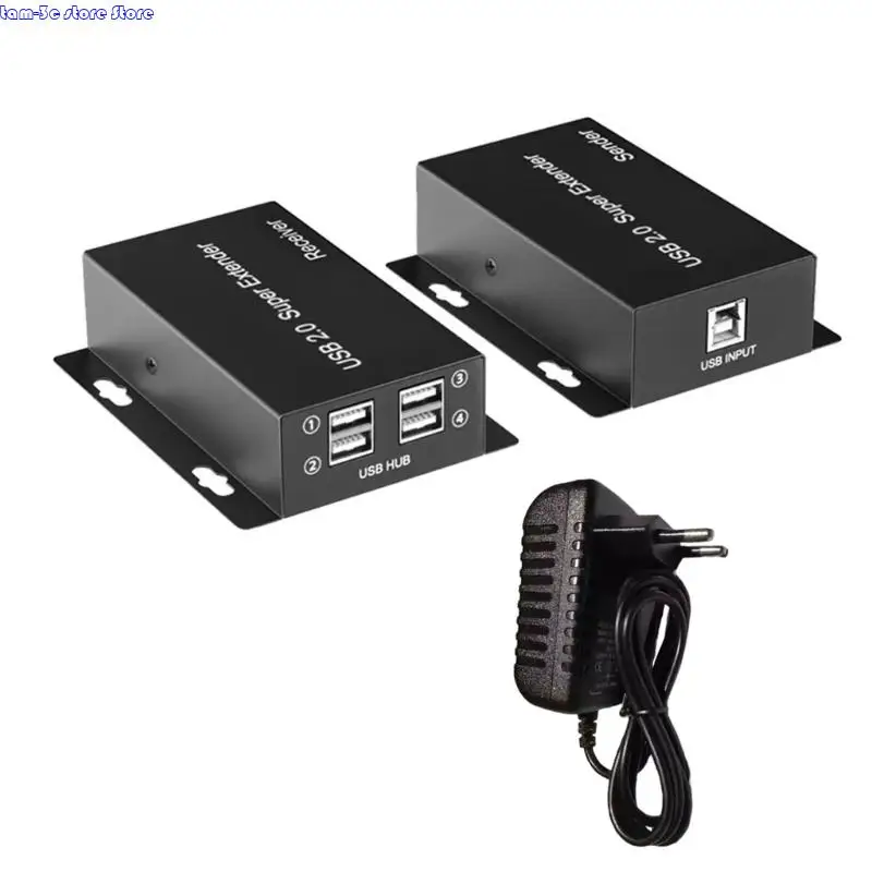 

D0UA USB2.0 Extender над RJ45 Ethernet кабель быстро скорость передачи данных Металлическая пластиковая конструкция