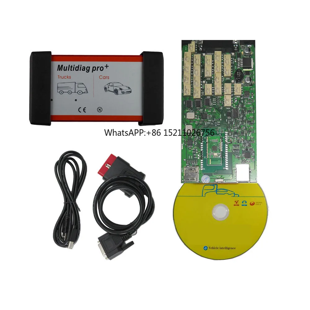 Tompzon New Multidiag Pro+ Black/Red Single One Board With BT Tcs 2020.23 MU9241 Car Diagnostic Tools For Car And Truck