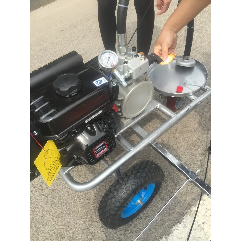 Hand-push Airless Line Striper Pavement Cold Paint Road Marking Machine Parking Lot Painting Line Striping Machine