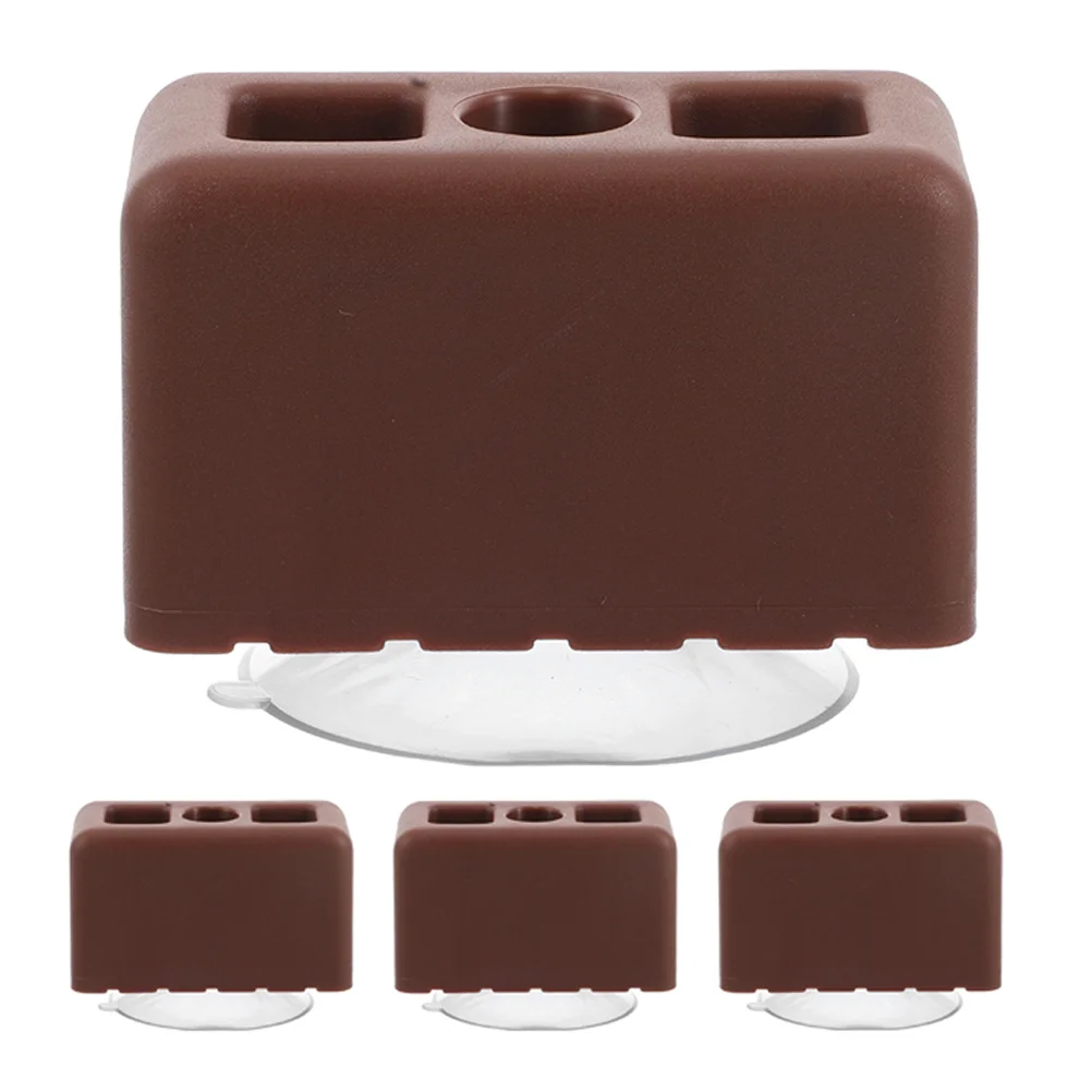 4 pezzi connettori clip universali staccabili base a ventosa supporto antiscivolo stabilizzatore di sicurezza recinzione box