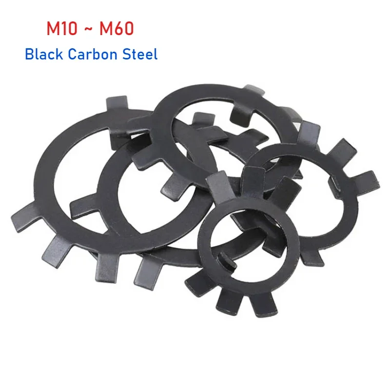 1~10pcs Slotted Circular Nuts Carbon Steel Lock Washers Check & Lock Washers M10 M12 M14 M16 M18 M20~M60