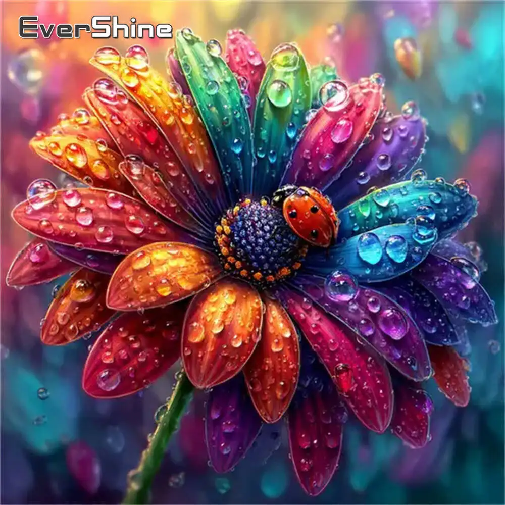 Evershine Diamant-Gemälde, Hund, Tier, Cartoon, komplett, quadratisch, rund, Diamant-Mosaik, Badezimmer, DIY-Bastelset, Heimdekoration