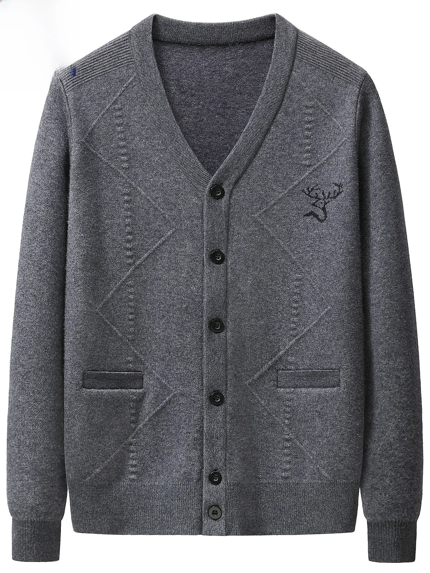 

Мужской вязаный шерстяной кардиган Woodpeer с V-образным вырезом, тонкая верхняя одежда для весны и осени, новинка, для мужчин среднего возраста, зимняя коллекция