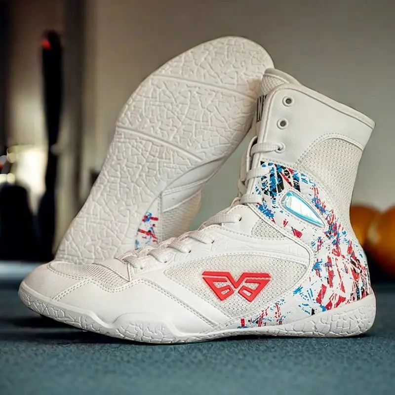 Professional Wrestling Shoes Boxing Shoes Men's High Top Gym Fighting Training Adult Combat Shoes Children's Training Shoes