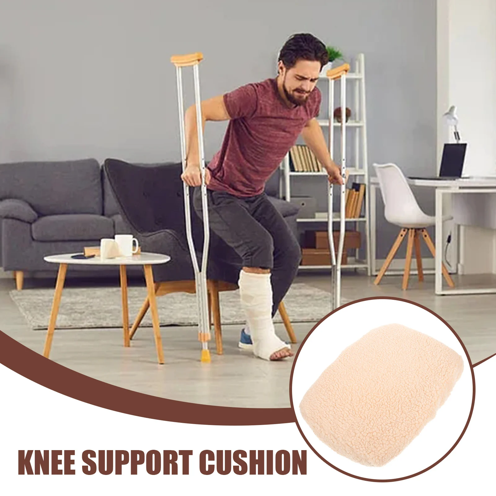 

Knee Walker Pad Cover Reusable Shock-Absorption Cushion For Scooter Adults Mobility Aid Support Pads Accessory Health Care