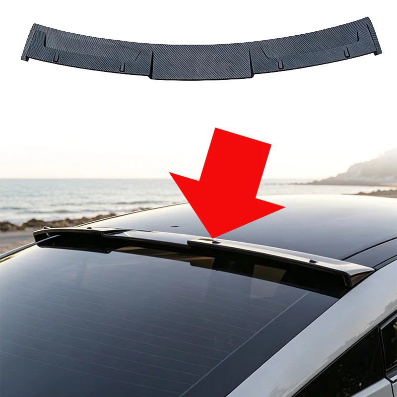 Rear Roof Spoiler Top Wing Fit For Nissan Teana 2019 ABS Plastic Car Exterior Body Kit Modification Accessories Auto Rear Window
