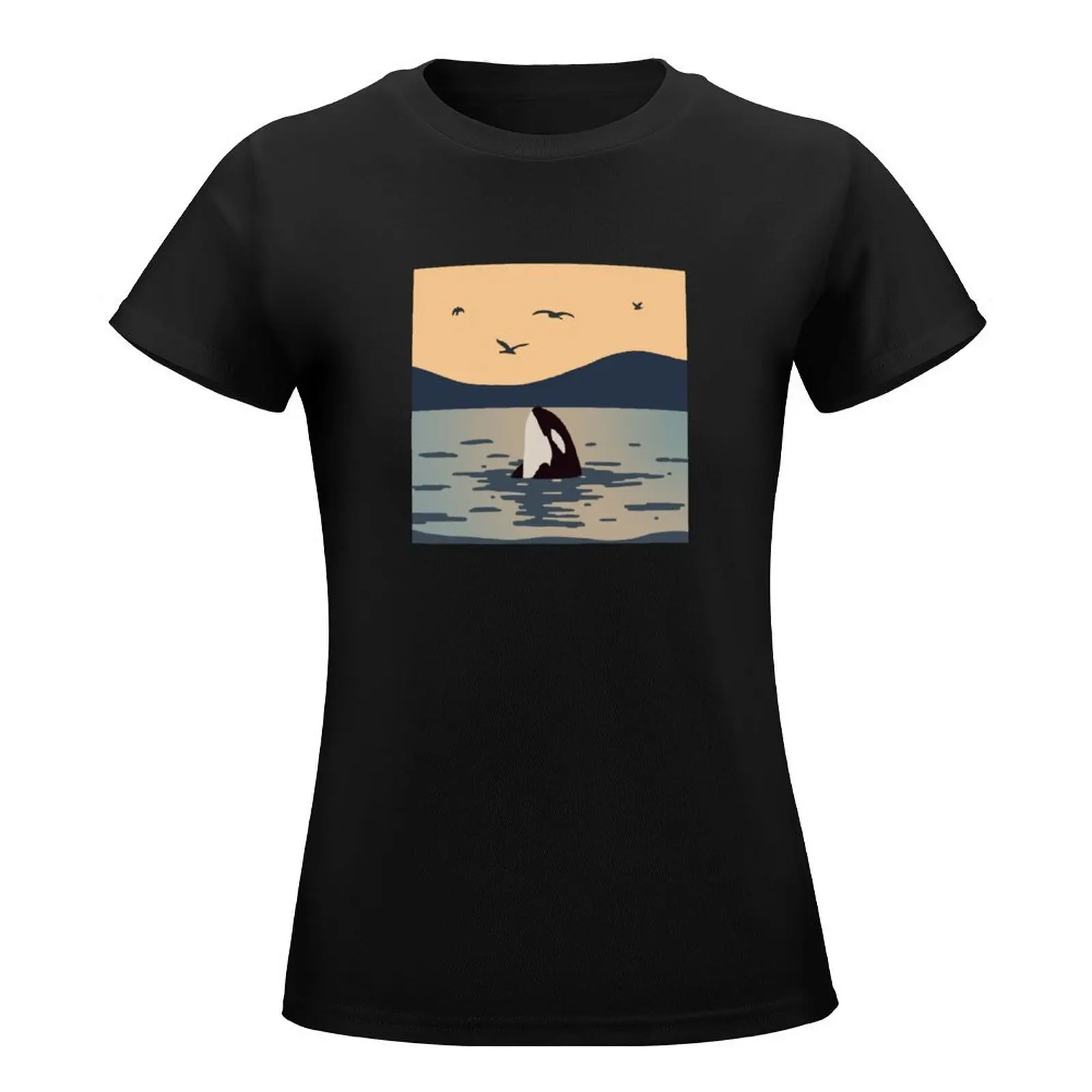 Killer whale Orca T-Shirt summer clothes tees summer tops t shirt for Women