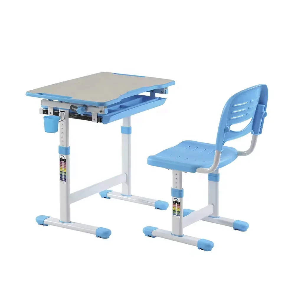 El mejor diseño, silla de escritorio ajustable para tareas de estudio para niños, mesa de estudio ajustable en altura, juego de mesa de arte para actividades para niños