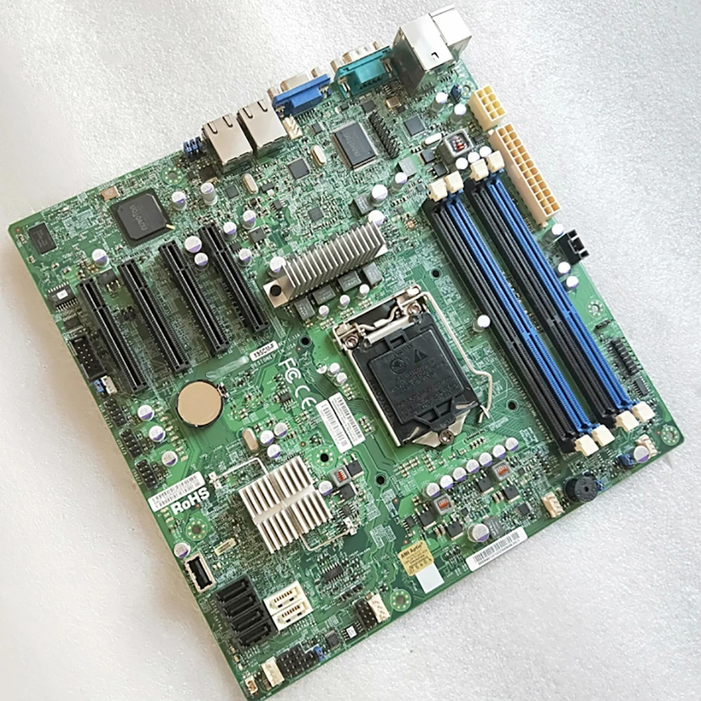 Placa base para estación de trabajo de servidor Supermicro, enchufe único H2 LGA1155, compatible con E3-1200 E3-1200 V2 Series X9SCM-F