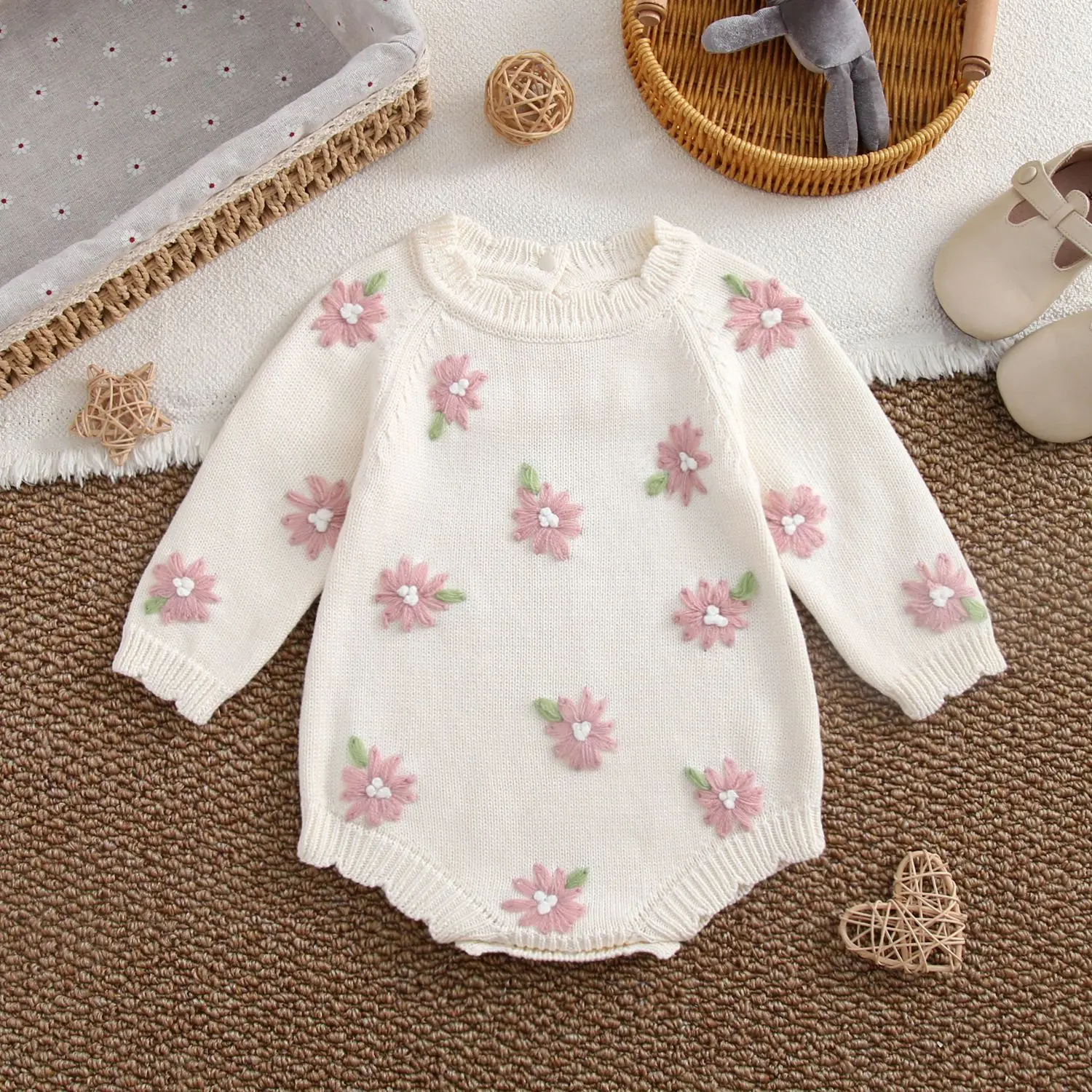 0-24m-100-cotton-baby-girl-romper-knit-flower-sweater-winter-clothes-thick-warm-floral-bodysuit-princess-outfit