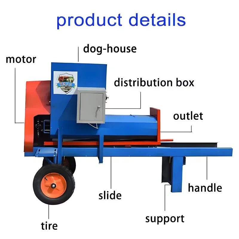 Mini 50cm diameter round automatic electric hay and straw baler with long service life, suitable for small family farms