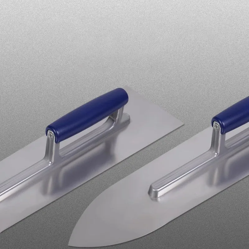 8844 Кельма для штукатурки с лезвием из углеродистой стали и пластиковой ручкой, закругленная передняя строительная шпатель для бетона, инструмент для F