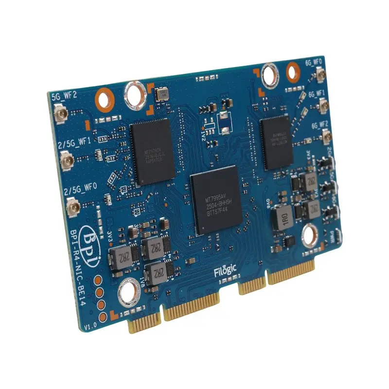 T23C For Banana Pi BPI-R4-NIC-BE14 Wifi7 Module Accessories For BPI-R4 Mediatek MT7995AV Chipset 2 Pcie 3.0 Interface,2-Lane
