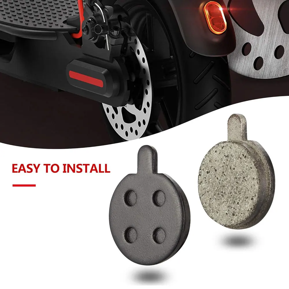 2pcs Portable Electric Scooter Disc Brake Pads Kick Scooter Replacement Parts Friction Plates Wear-resistant for Xiaomi M365 Pro