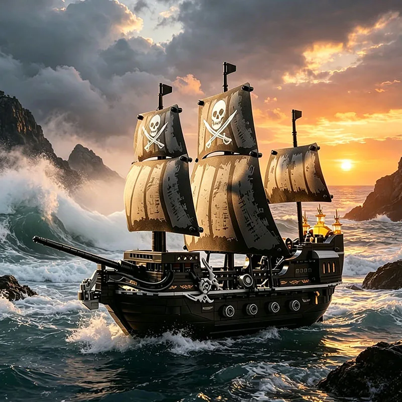 pirate ship building blocks view 5