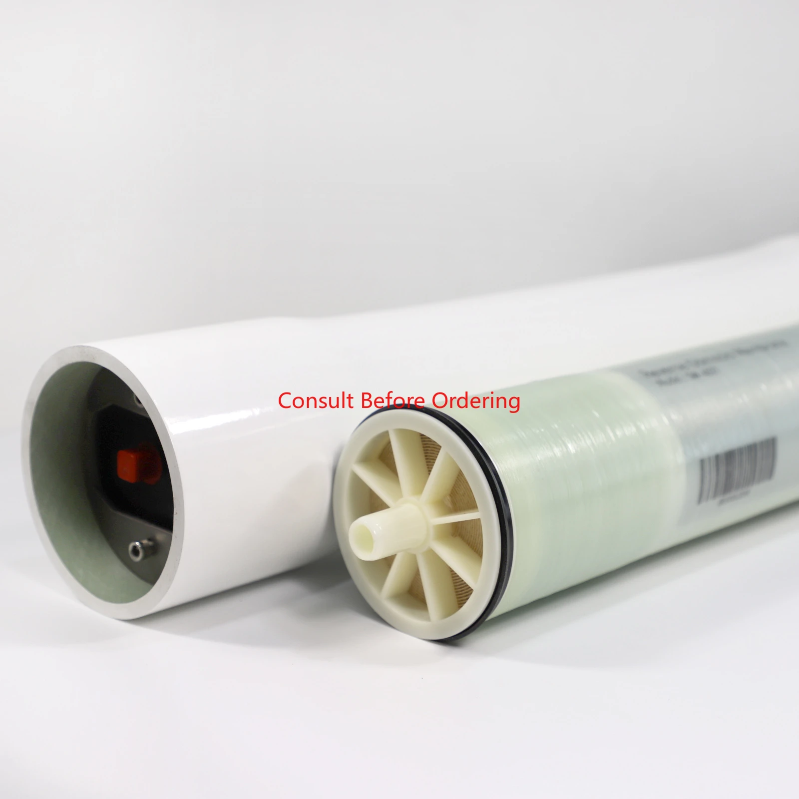 

H J C 4021 Housing 1000psi For Seawater RO Membrane Reverse Fiberglass End Port Water Plant Parts Single Membrane Housing