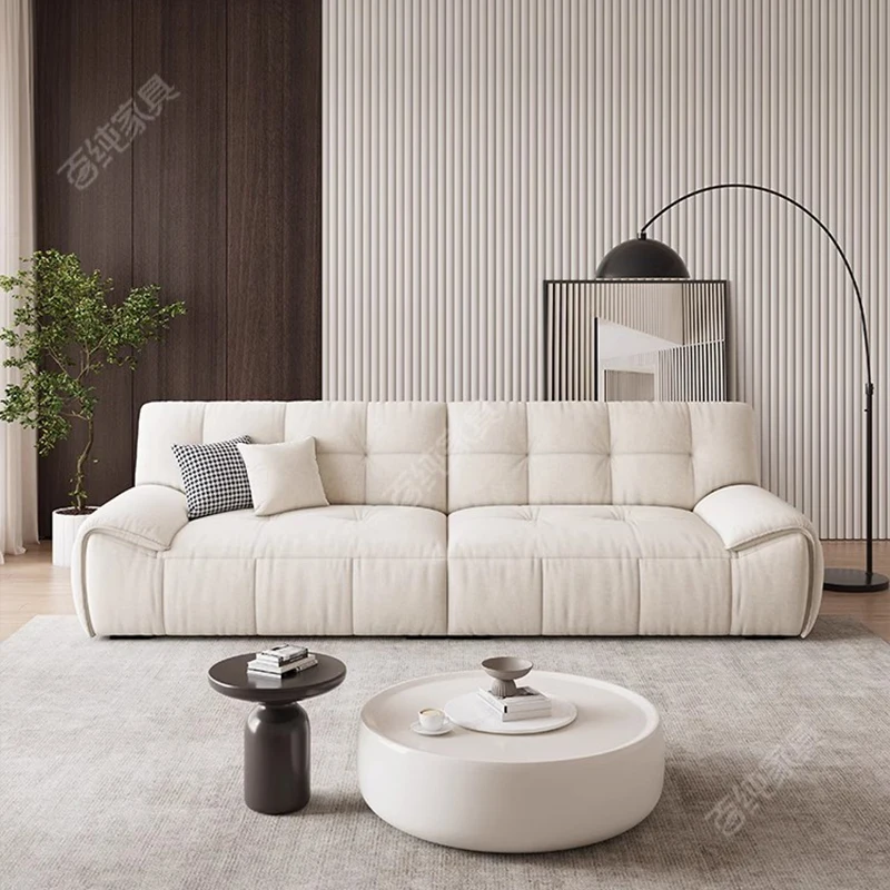 

Italian Modern Living Room Sofas Puffs Design Lounge Couch Vintage Floor Luxury Canape Convertible En Lit Nordic Furniture