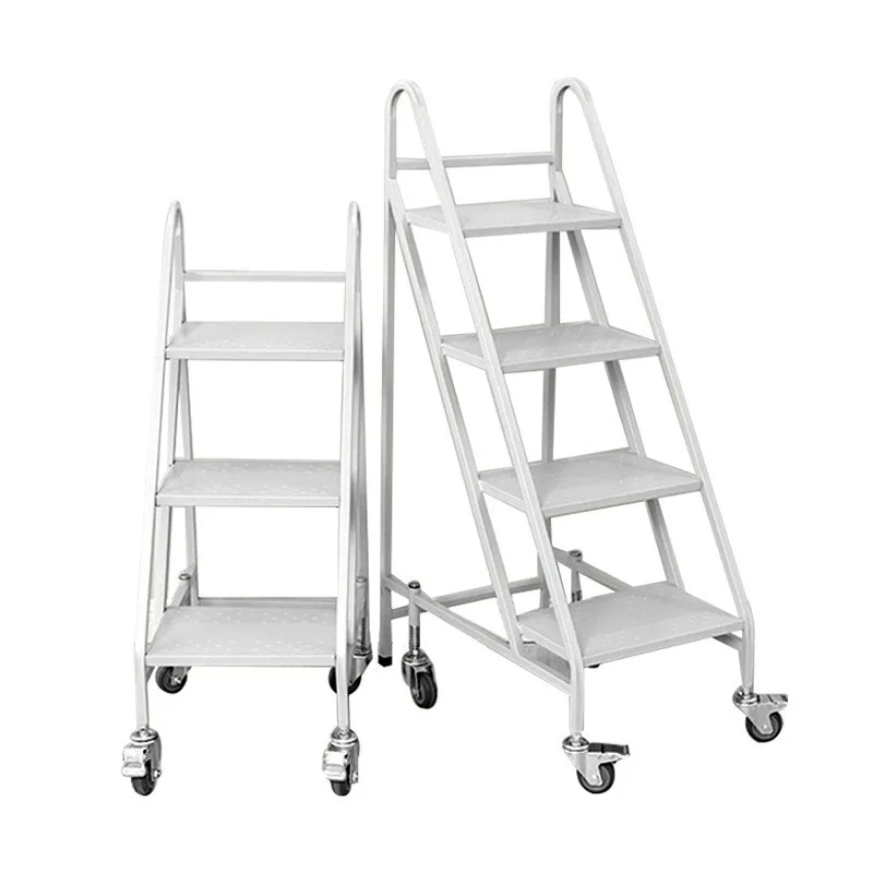 

Library Silent Hand Push Book Cart Archives Three Steps Four Steps Climbing Book Ladder Second Floor