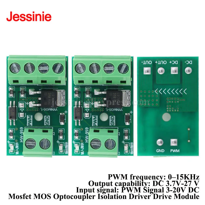 10pc/1pc Mosfet MOS Optocoupler Isolation Driver Drive Module Field Effect Transistor Trigger Switch 3V-20V PWM Controller Board