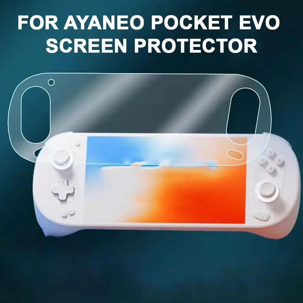 ตัวป้องกันหน้าจอสำหรับคอนโซลเกม ayaneo Pocket EVO ฟิล์มบางปกป้องเต็มรูปแบบปราศจากลายนิ้วมือป้องกันรอยขีดข่วนอ่อนไหวเป็นพิเศษ