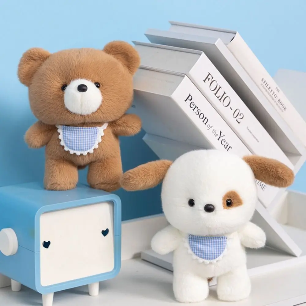 Decoração de mesa macio pequeno urso brinquedo de pelúcia cão animal de estimação boneca de pelúcia animal dos desenhos animados bonito urso de pelúcia boneca meninos meninas